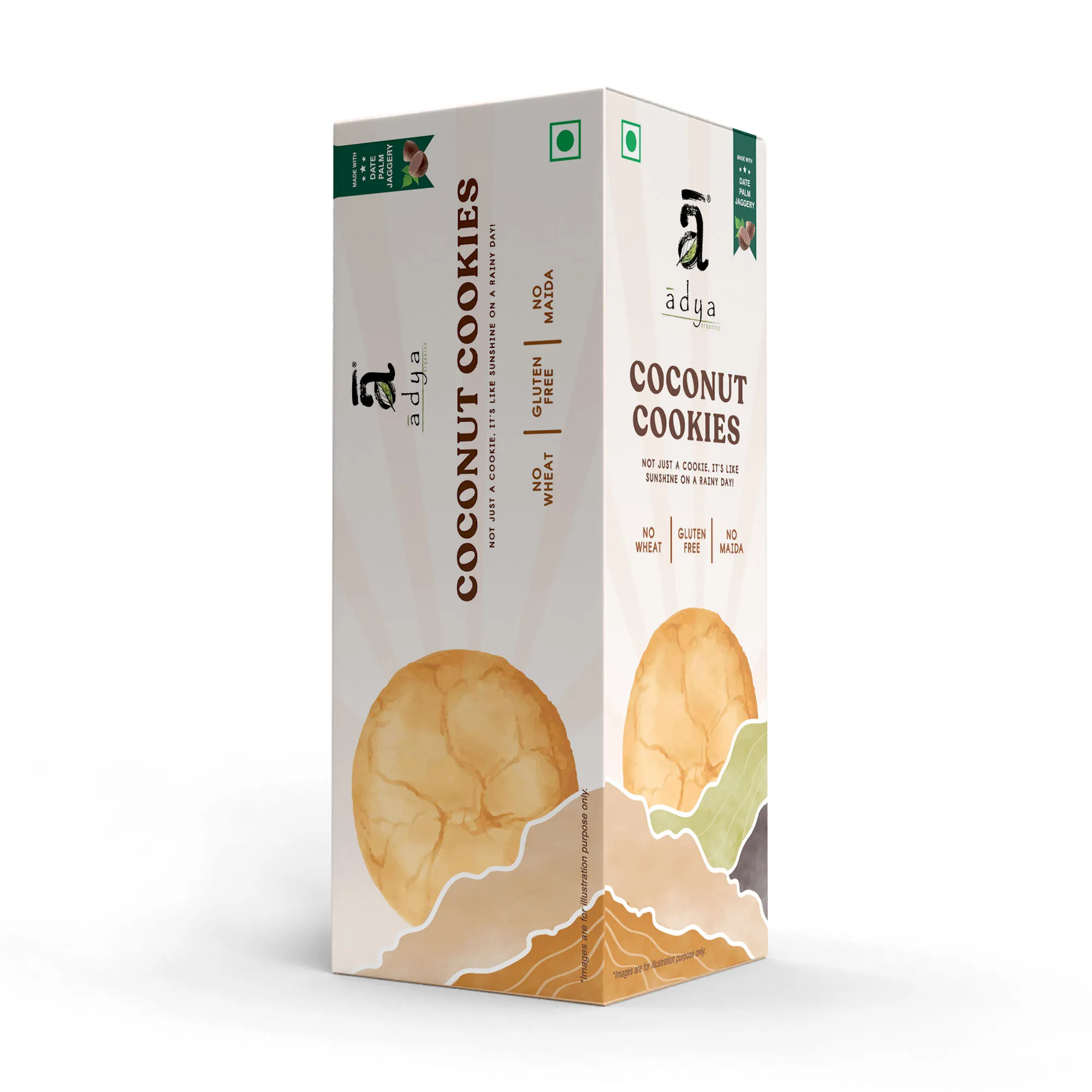 Adya Organics Coconut Cookies - 100gms